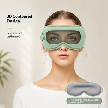 Máscara de sueño 3D con calefacción