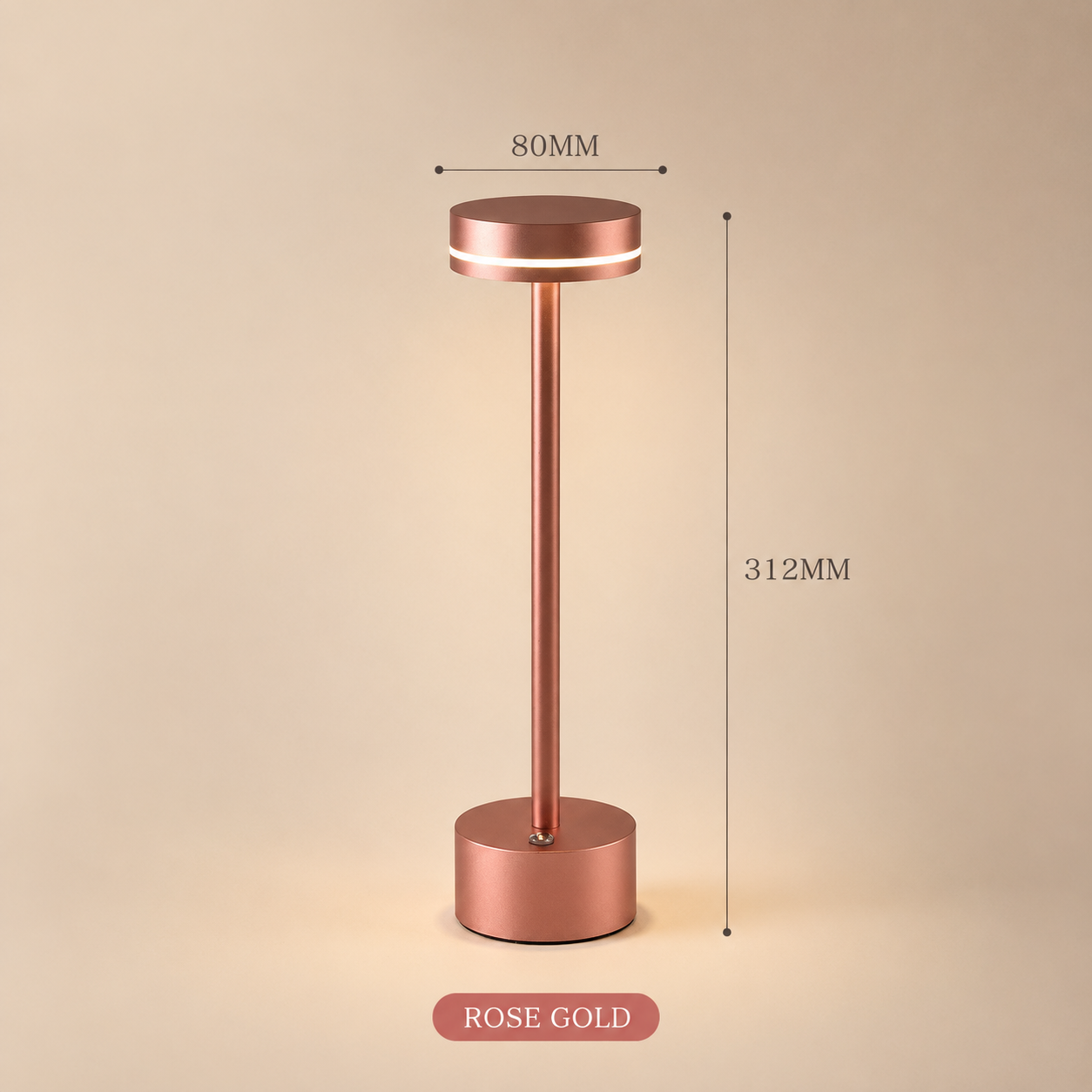 Minimal Rechargeable Table Lamp